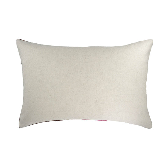Olympia Silk Velvet Ikat Throw Pillow Cover, 16 x 24