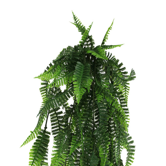 Fern Garland Artificial Hanging Bush 7.1×30in – NFPA 701 Certified – UV Resistant