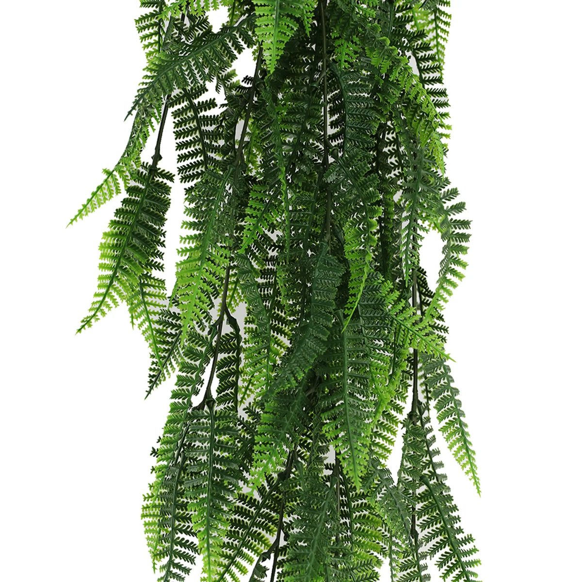 Fern Garland Artificial Hanging Bush 7.1×30in – NFPA 701 Certified – UV Resistant