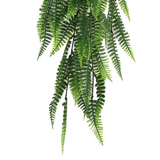 Fern Garland Artificial Hanging Bush 7.1×30in – NFPA 701 Certified – UV Resistant
