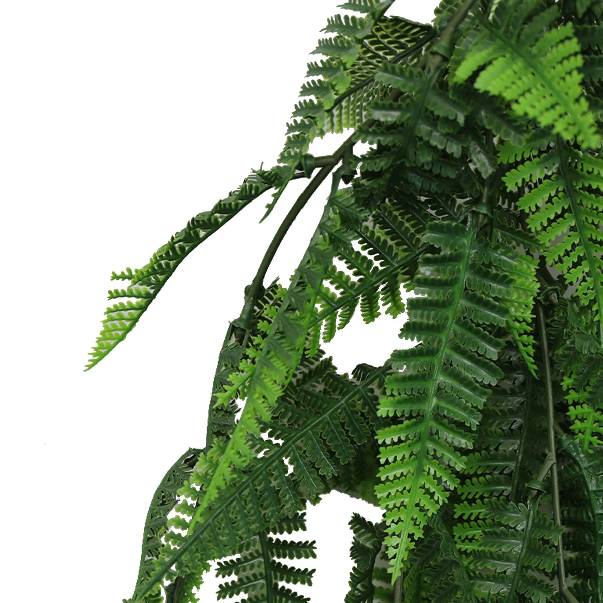 Fern Garland Artificial Hanging Bush 7.1×30in – NFPA 701 Certified – UV Resistant