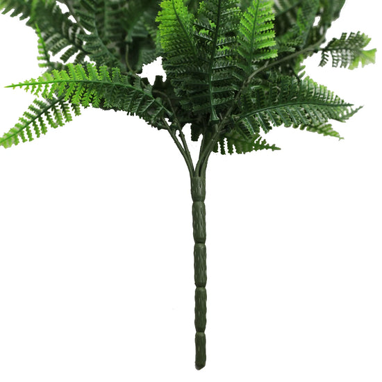 Fern Garland Artificial Hanging Bush 7.1×30in – NFPA 701 Certified – UV Resistant