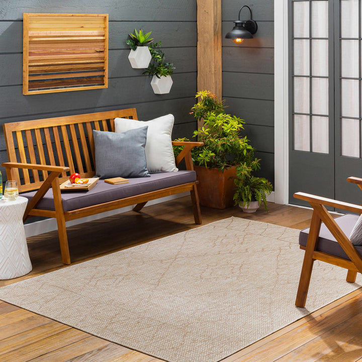 Marwood Brown Nordic Outdoor Rug - Clearance