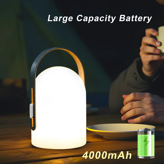 4000mAh Portable Outdoor Rechargeable Table Lamp