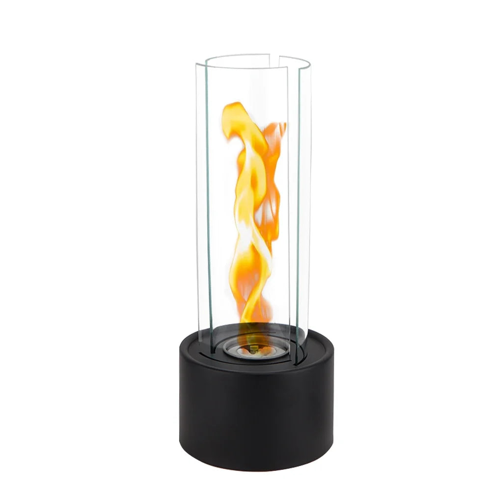 Cylindrical Bioethanol Vented-Free Fireplace