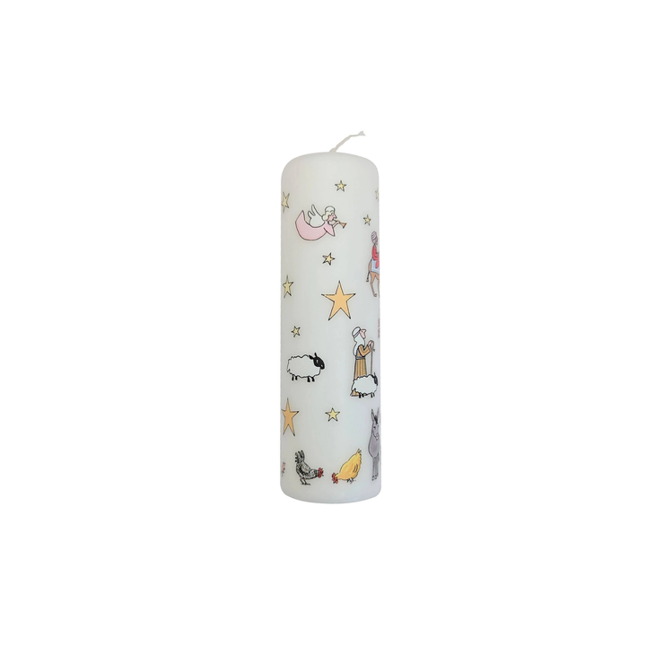 Nativity Advent Large Pillar Candle