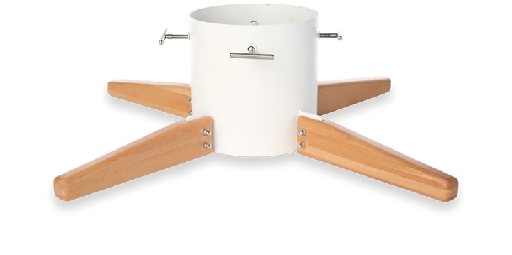Timber Christmas Tree Stand - Medium - White, Christmas tree stand for festive holiday display from Cedar & Spice Gifts