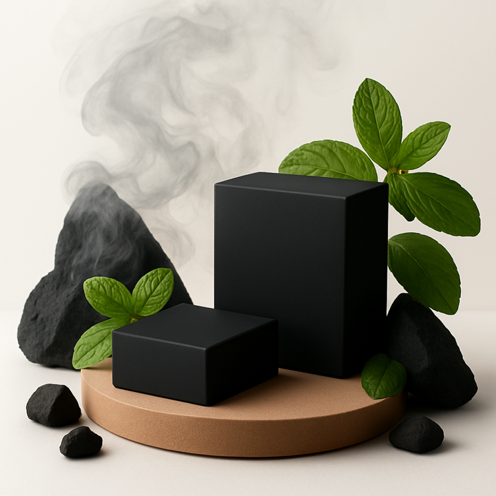Peppermint and Teatree Handmade Soap with Activated Charcoal