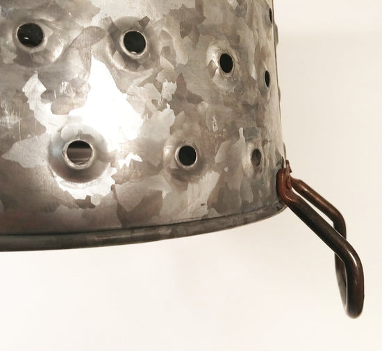 Pierced Wash Tub Ceiling Light Fixture