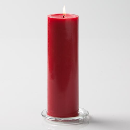 Pillar Candle 9in - Red