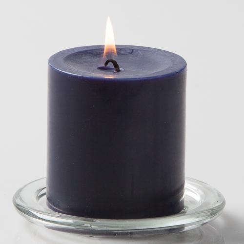 Pillar Candle Navy 3 inch