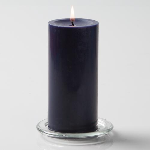Pillar Candle Navy 6 inch