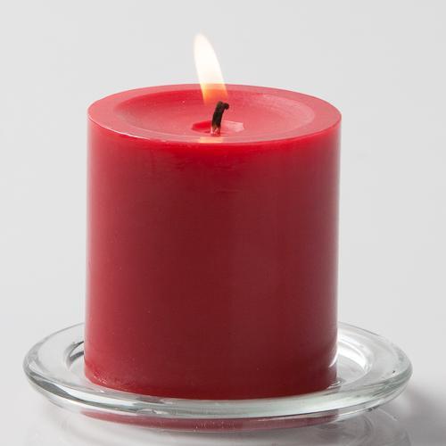 Pillar Candle 3in - Red