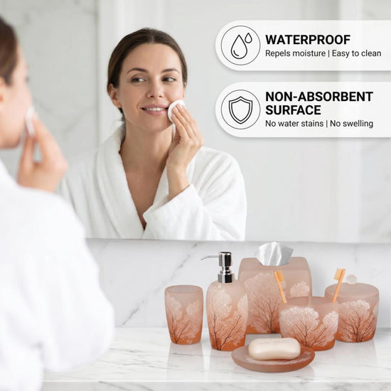 Bathroom Set – Carruthers, 6 Piece Silver