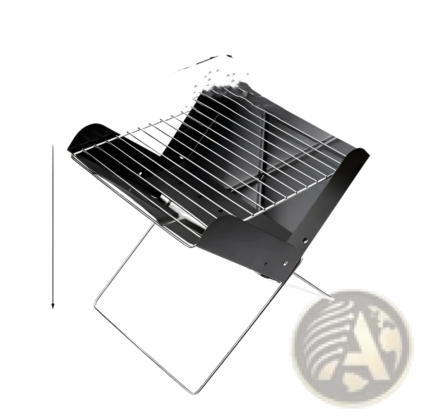 Portable Charcoal Grill Foldable Outdoor Camping Rack