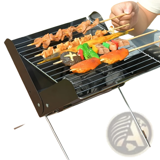 Portable Charcoal Grill Foldable Outdoor Camping Rack