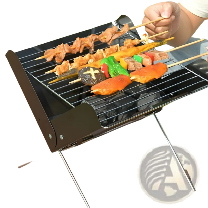 Portable Charcoal Grill Foldable Outdoor Camping Rack