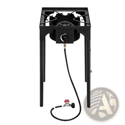 Propane Camp Stove 75000 Btu Single Burner Cast Iron