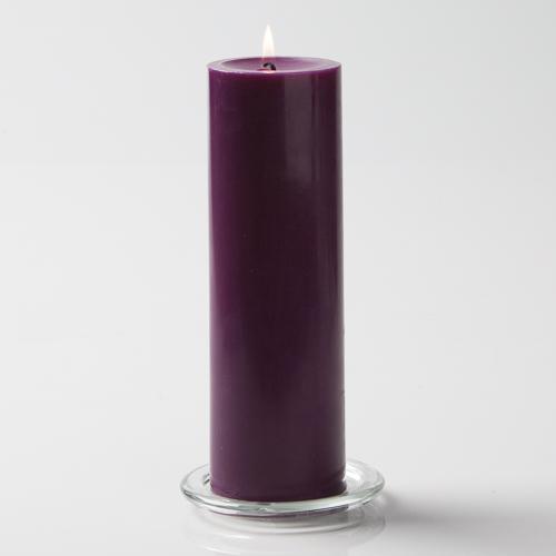 Pillar Candle 9in - Purple