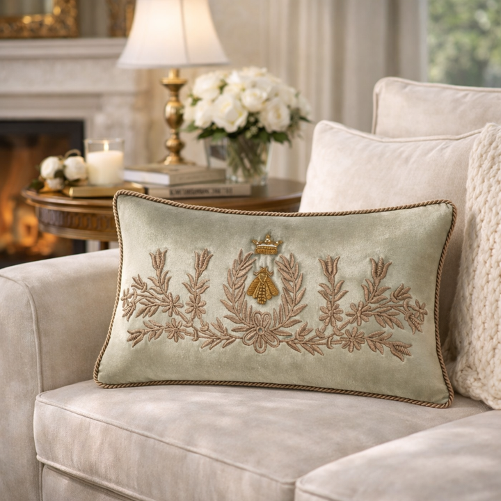 Regina Silk Velvet Throw Pillow Cover, 12 x 20
