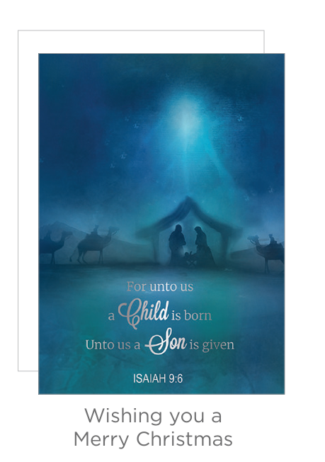 Holiday Religious Favorites – For Unto Us Nativity Silhouette