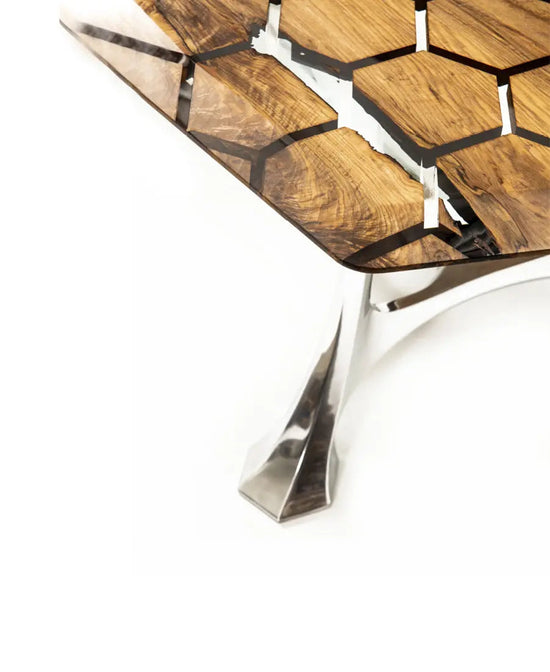 Hexagon Resin Dining Table