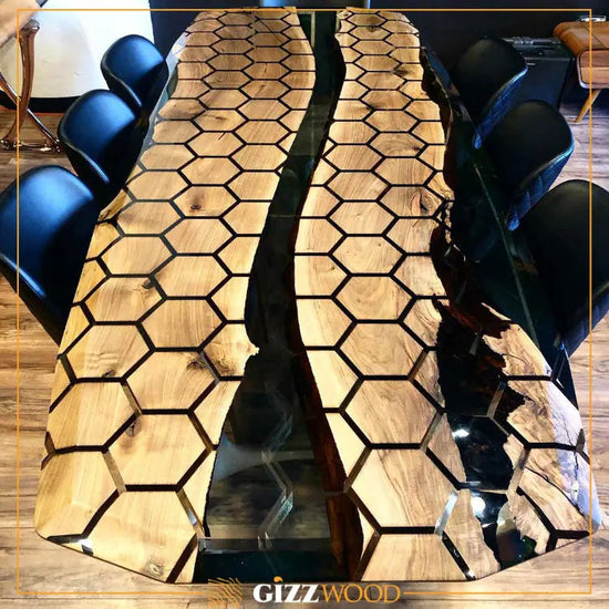 Hexagon Resin Dining Table