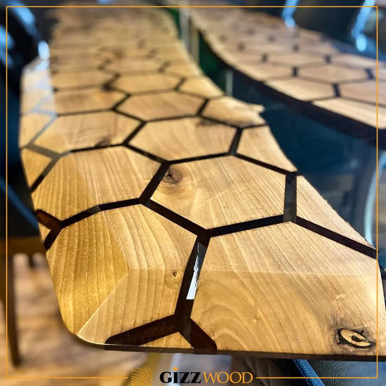 Hexagon Resin Dining Table