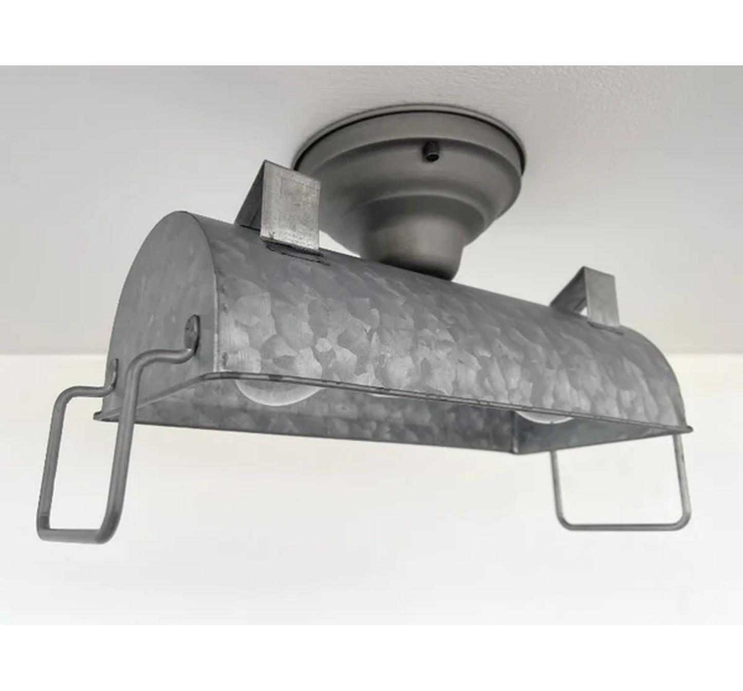 INDUSTRIAL GALVANIZED Ceiling Light Fixture