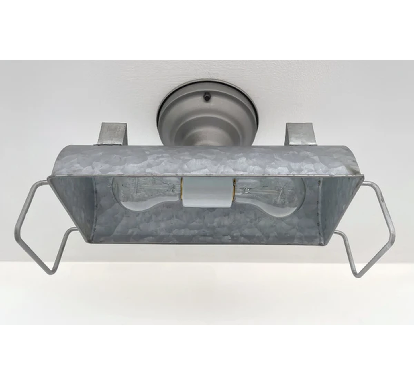 INDUSTRIAL GALVANIZED Ceiling Light Fixture