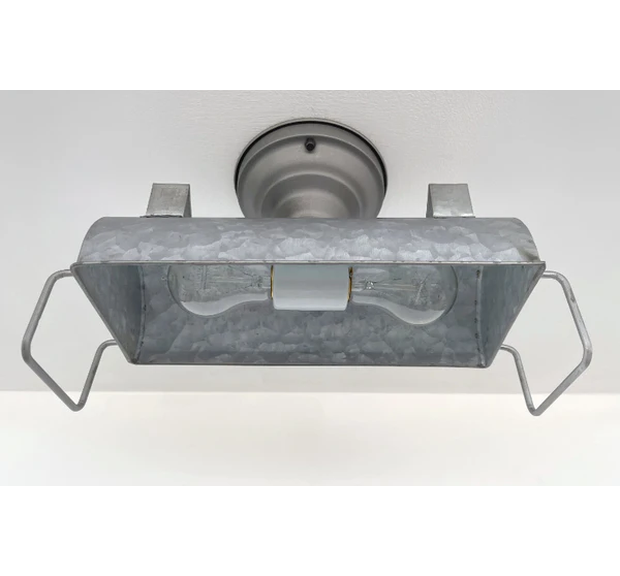 INDUSTRIAL GALVANIZED Ceiling Light Fixture