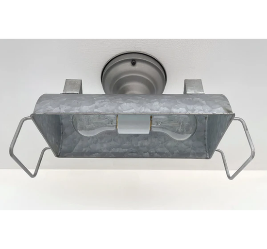 INDUSTRIAL GALVANIZED Ceiling Light Fixture