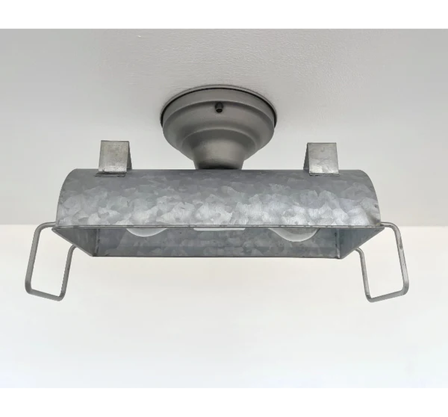 INDUSTRIAL GALVANIZED Ceiling Light Fixture