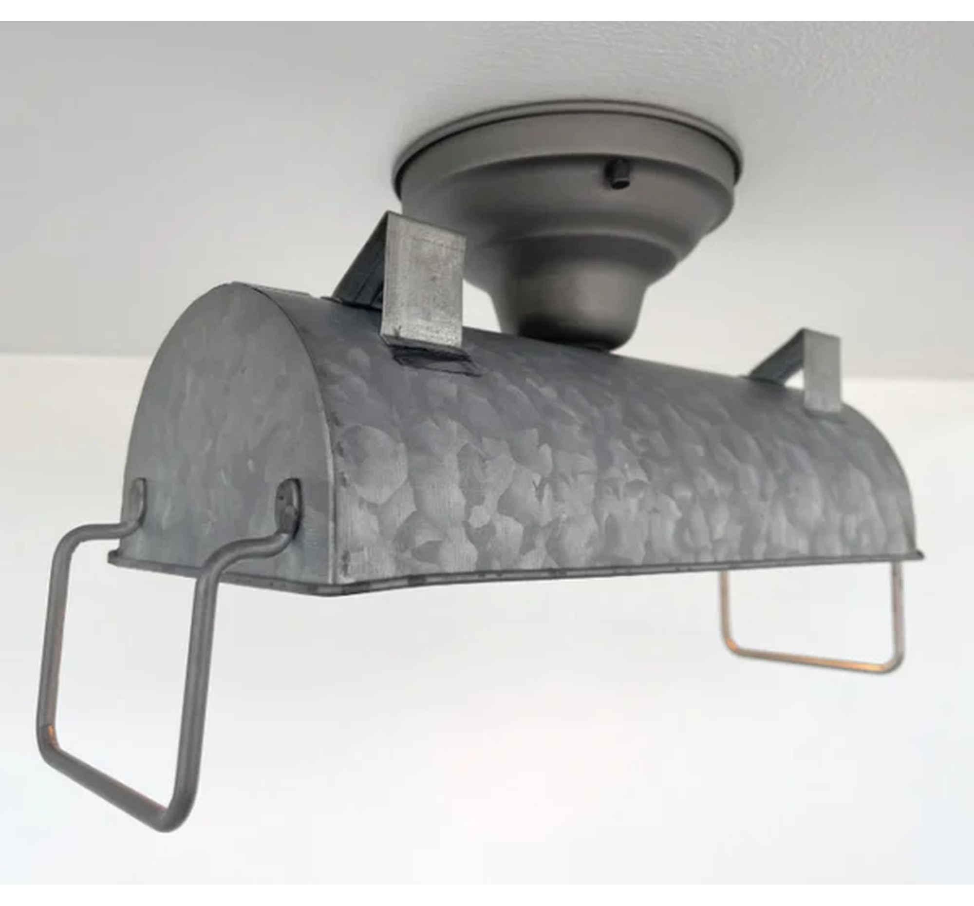 INDUSTRIAL GALVANIZED Ceiling Light Fixture