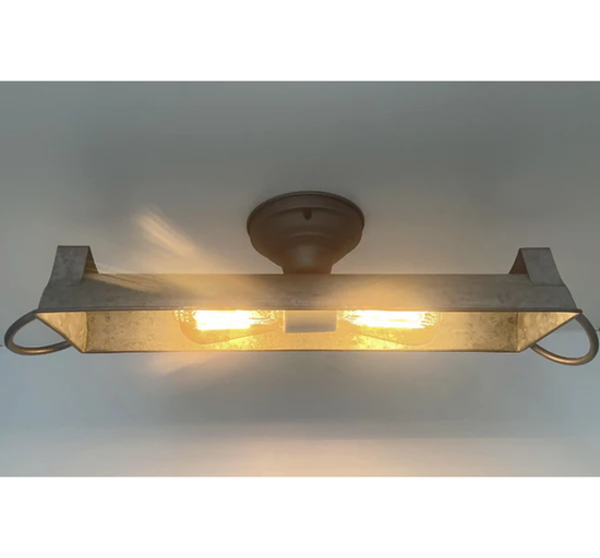 GALVANIZED DOME Ceiling Light Fixture (3 sizes)