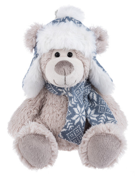 Wintry Warm Bear - 10 Inch - Cream