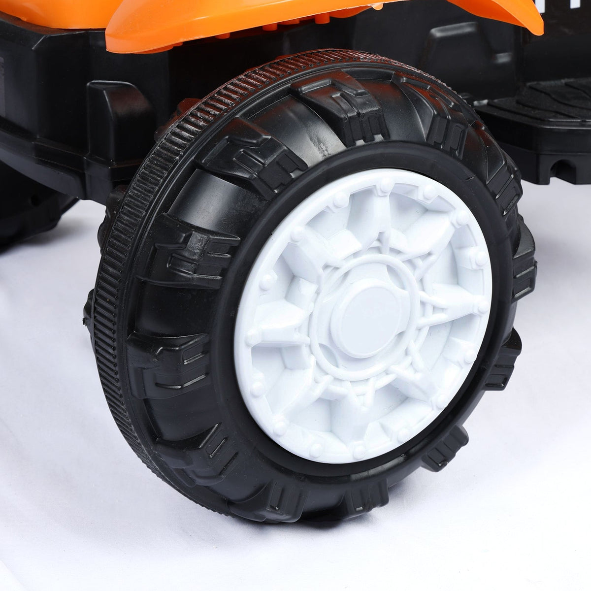 Electric Ride-On Excavator Digger with Motorized Arm and Music Sounds Construction Vehicle