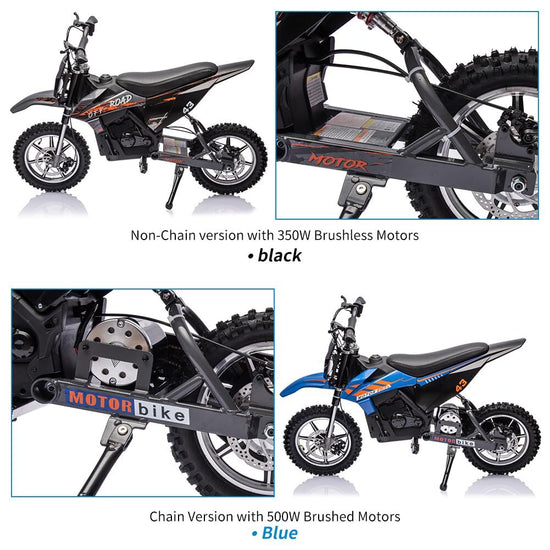 36V Battery-Powered Off-Road Electric Ride-On Motorcycle for Kids