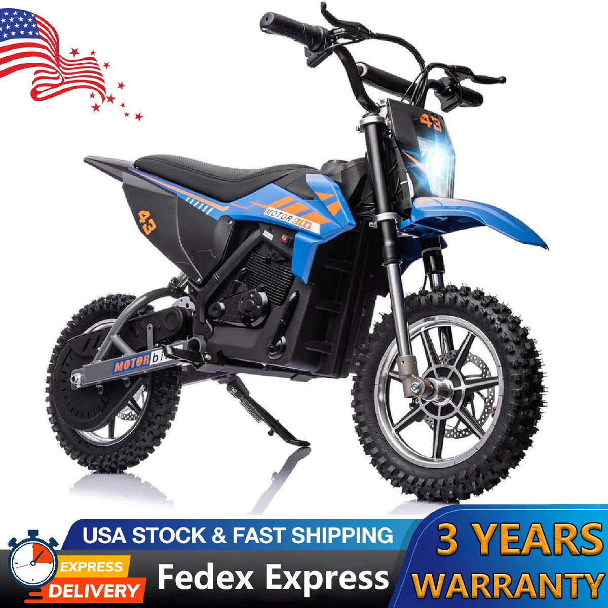 36V Battery-Powered Off-Road Electric Ride-On Motorcycle for Kids