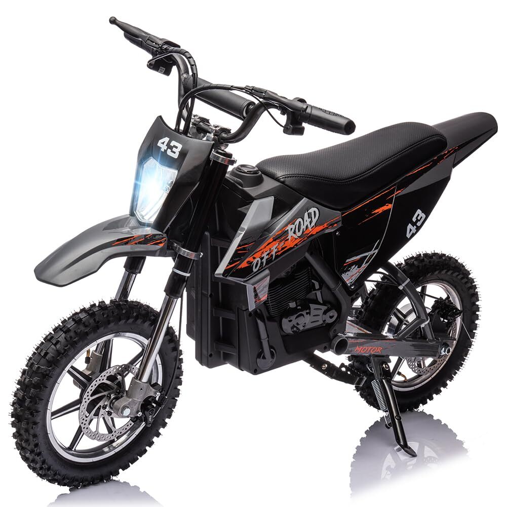 36V Battery-Powered Off-Road Electric Ride-On Motorcycle for Kids