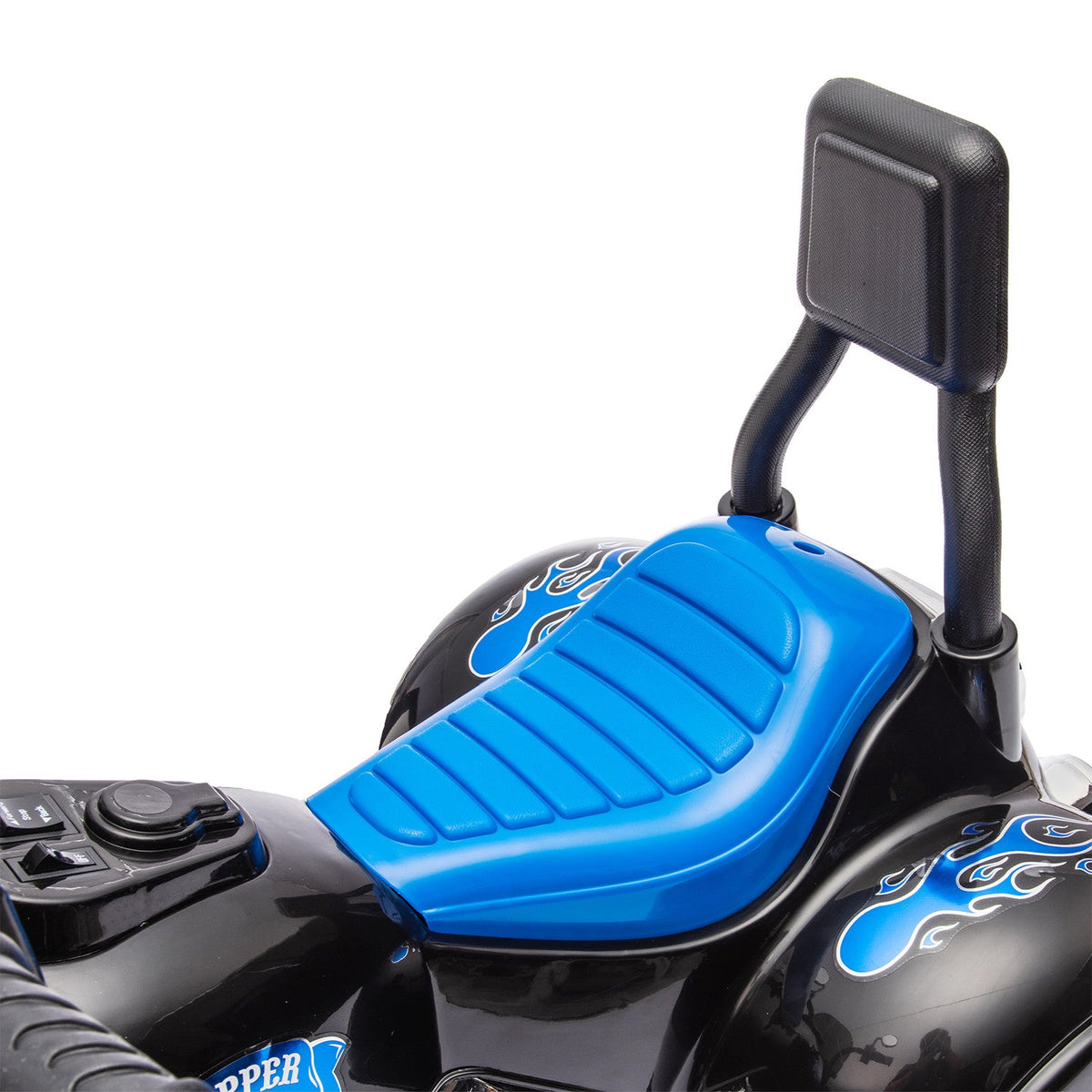 Electric 6V 3-Wheel Ride-On Motorcycle with LED Lights for Toddlers and Kids