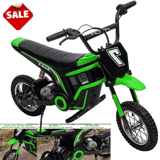 24V Electric Ride-On Kids Dirt Bike Motocross Motorcycle