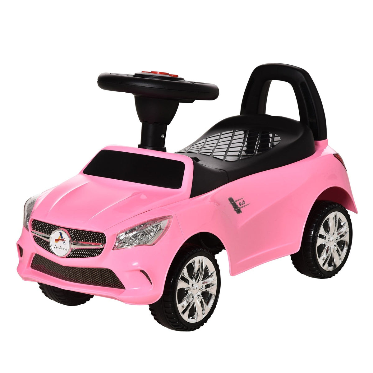 Ride-On Sliding Car with Horn, Music, Lights, and Storage – No Power Needed
