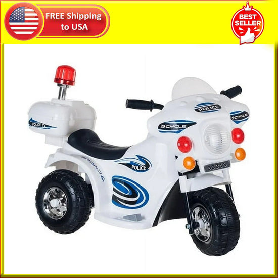 Battery-Powered 3-Wheel Ride-On Motorcycle Toy for Kids