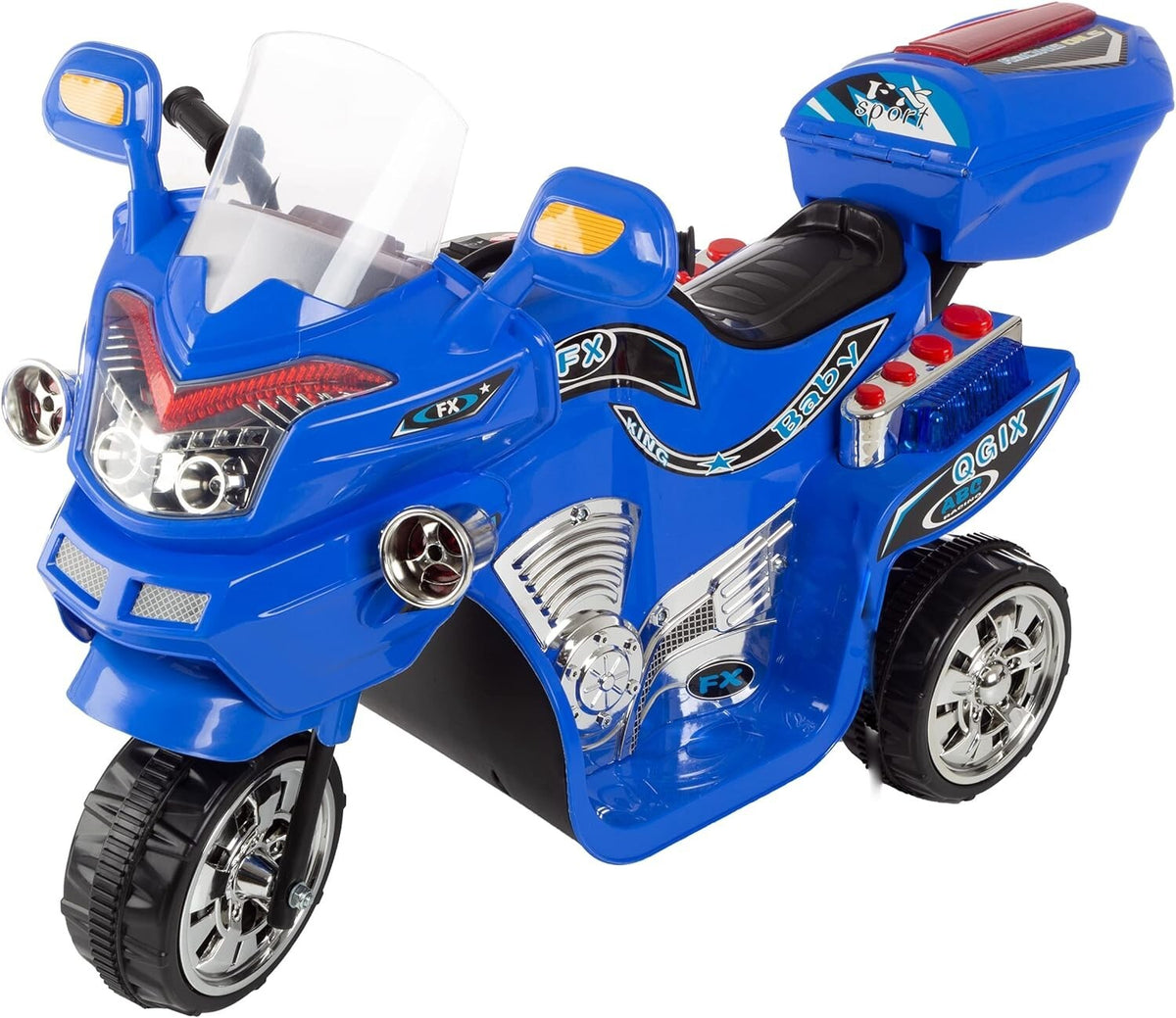 Battery-Powered 3-Wheel Ride-On Motorcycle Trike for Kids