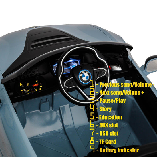 12V Licensed BMW Kids Ride-On Coupe with RC, MP3, and Single Seat in Multiple Colors