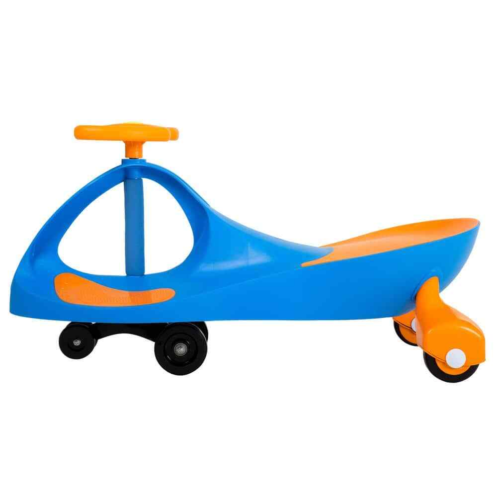 Blue and Orange Wiggle Ride-On Toy Car for Kids