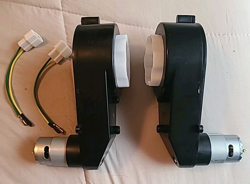 12V RS550 DC Motor for Ride-On Toy Cars with Gearbox, 12000-40000 RPM
