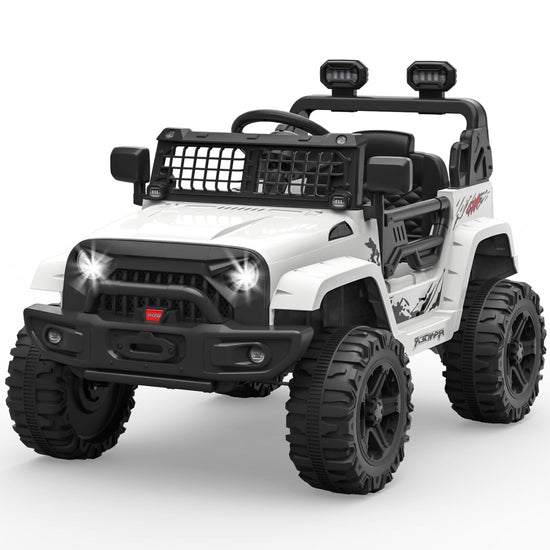 12V Battery-Powered Electric Ride-On Truck with Remote Control and LED Lights