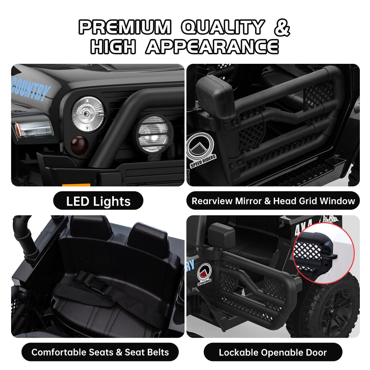 12V Battery-Powered Ride-On Electric Truck Car with Remote Control